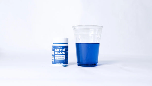 Methylene Blue Pharmaceutical Grade Capsules water test