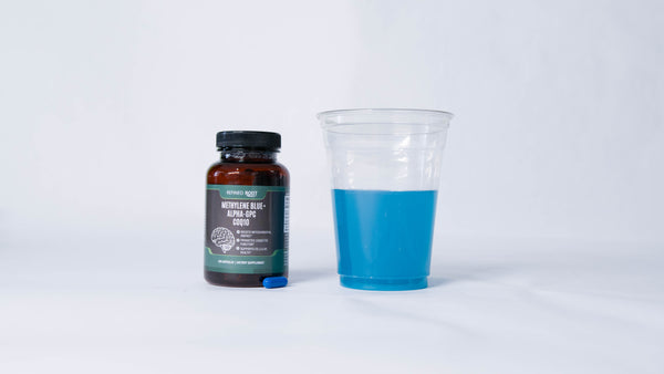 Refined Root Methylene Blue Capsules water test