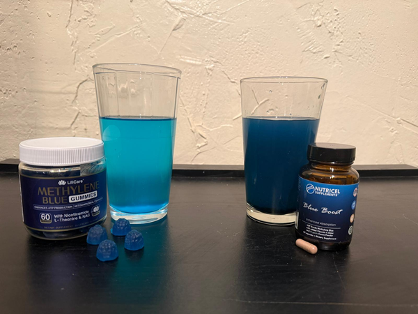 LILICARE Men's Methylene Blue Gummies 7mg water test