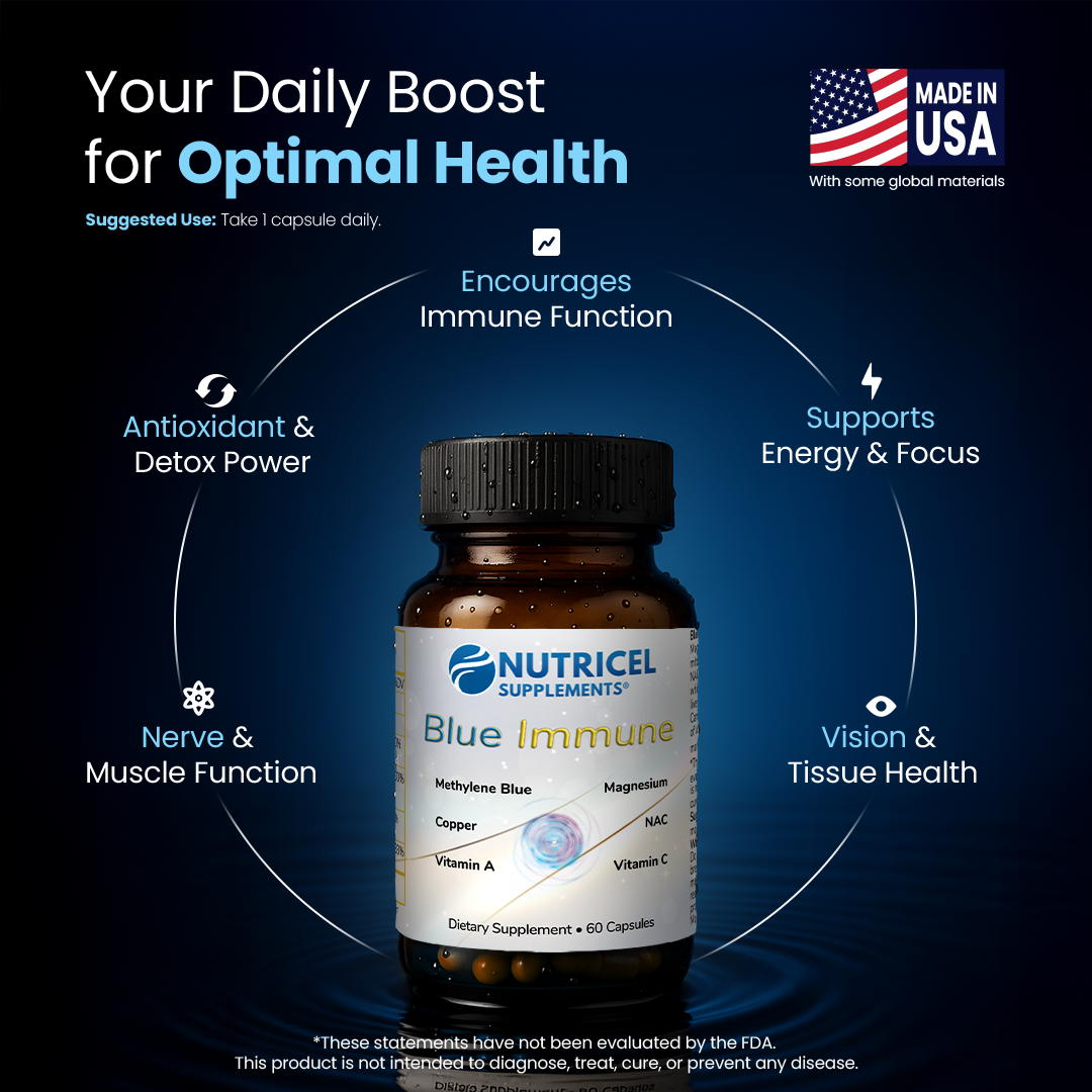 Blue Immune | Immune Support | USP Grade Methylene Blue Capsules