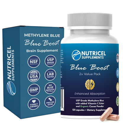 Blue Boost 120 12 Pack- Methylene Blue with Vitamin C Ester