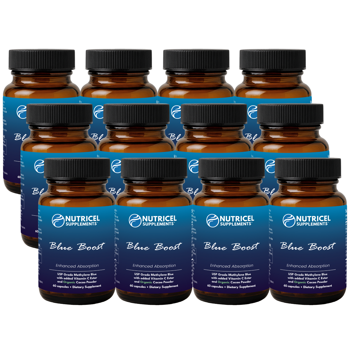Blue Boost 60 12 Pack- Methylene Blue with Vitamin C Ester