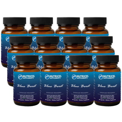 Blue Boost 60 12 Pack- Methylene Blue with Vitamin C Ester