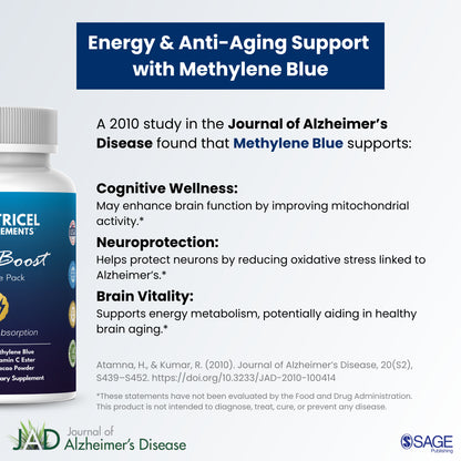 Blue Boost 120 12 Pack- Methylene Blue with Vitamin C Ester