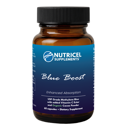 Blue Boost | Methylene Blue Capsules with Vitamin C Ester and Organic Cacao Powder