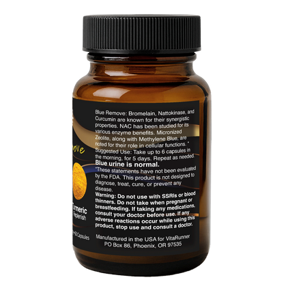 Vitamins bottle with label on a white background