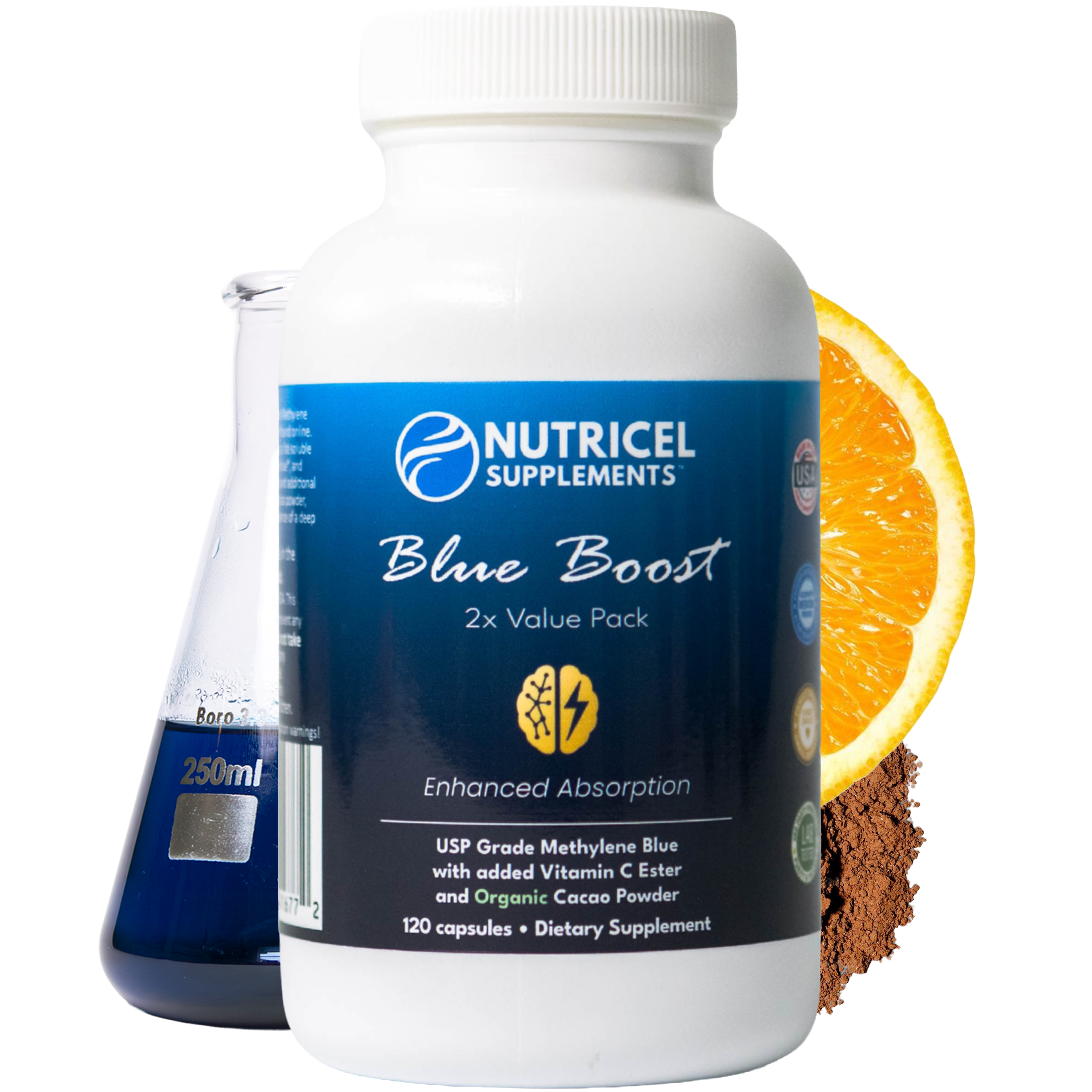 Blue Boost 120 - Methylene Blue Capsules | Nutricel