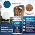 Nutriciel Supplements Blue Boost bottle with ingredients and supplement facts displayed.