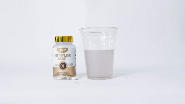RGD Methylene Blue Capsules water test