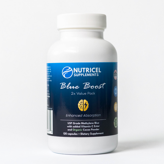 Blue Boost 120 | Enhanced Absorption | USP Grade Methylene Blue Capsules