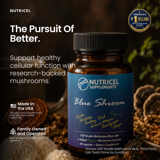 Blue Shroom | Methylene Blue + 6 Mushroom Extracts — Nutricel
